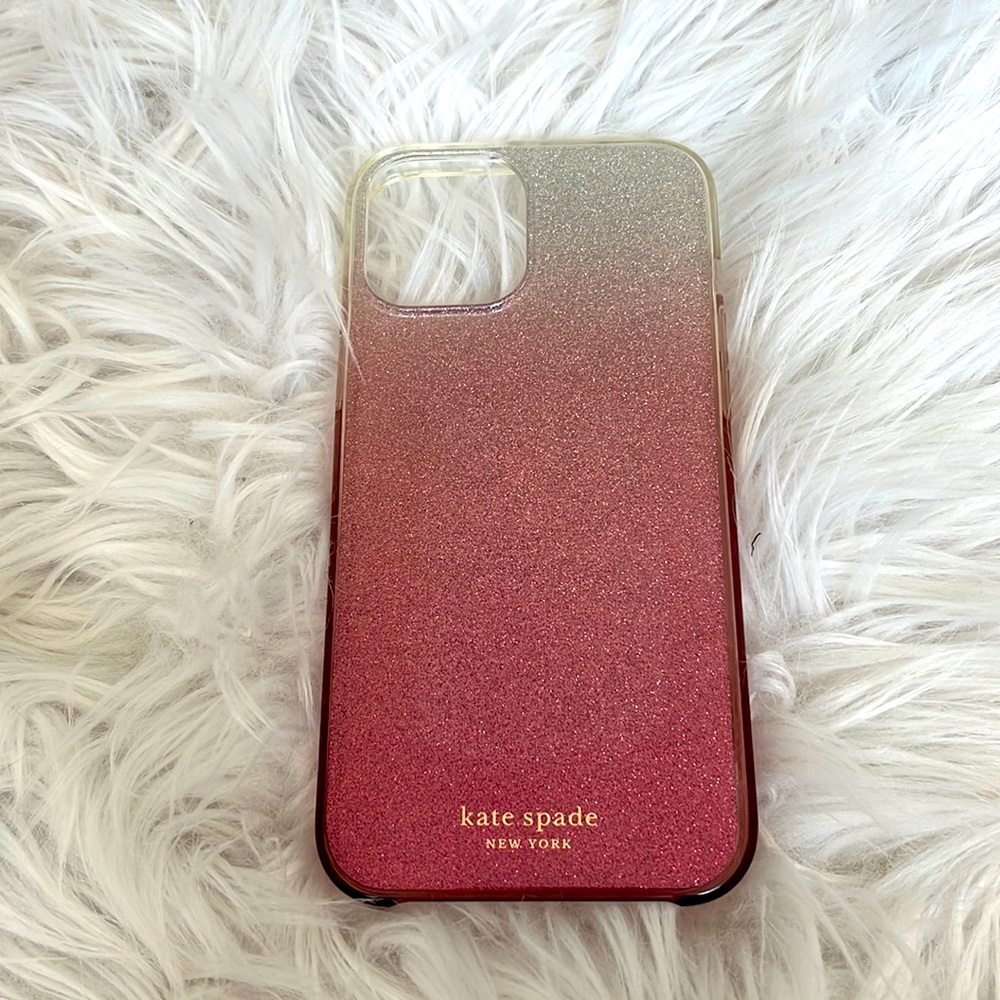 iPhone 12 Pro Max Kate Spade Pink Glitter Case